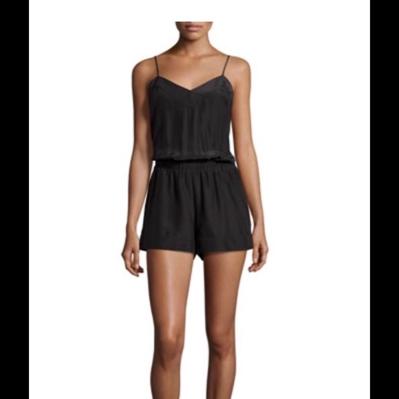 Alice & Trixie Sleeveless Silk Short Jumpsuit, Blk - Picture 2 of 8