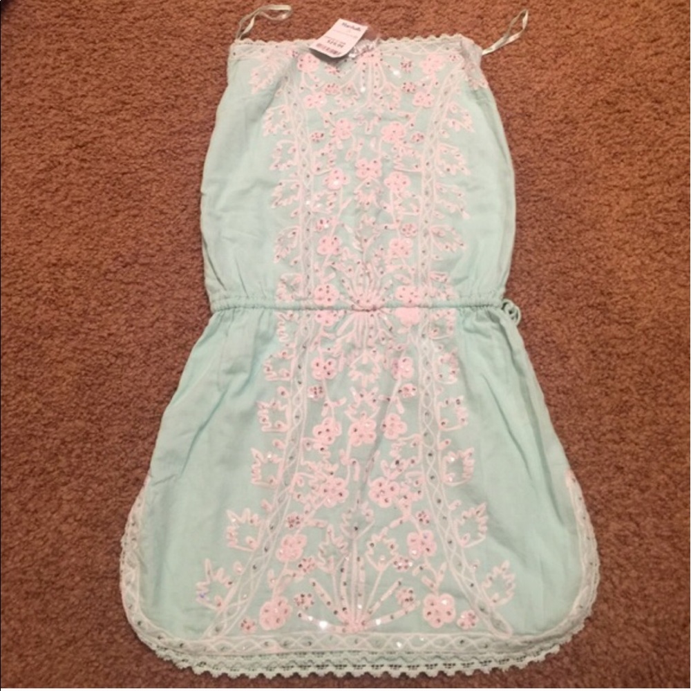 Mint Sequin Cover Up Dress *Reserved*