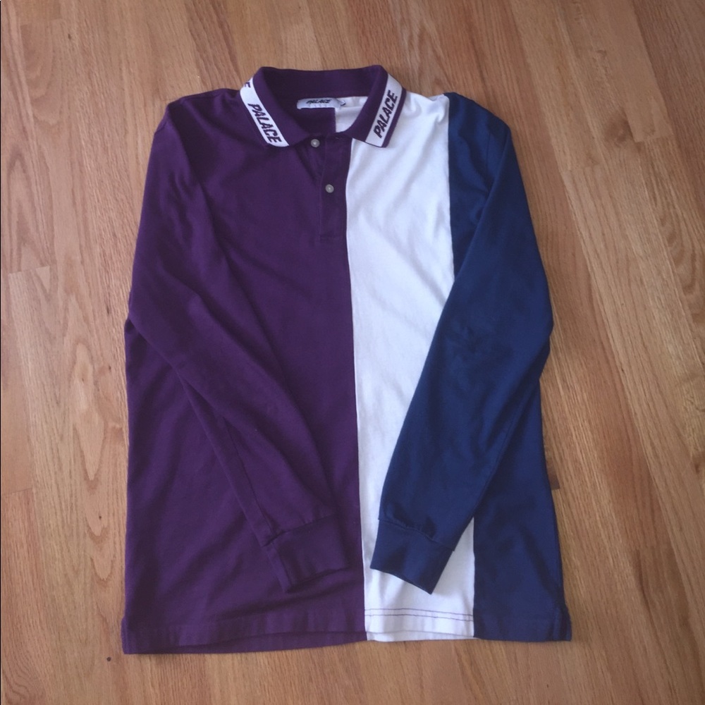 Palace Tri stripe Polo long sleeve.