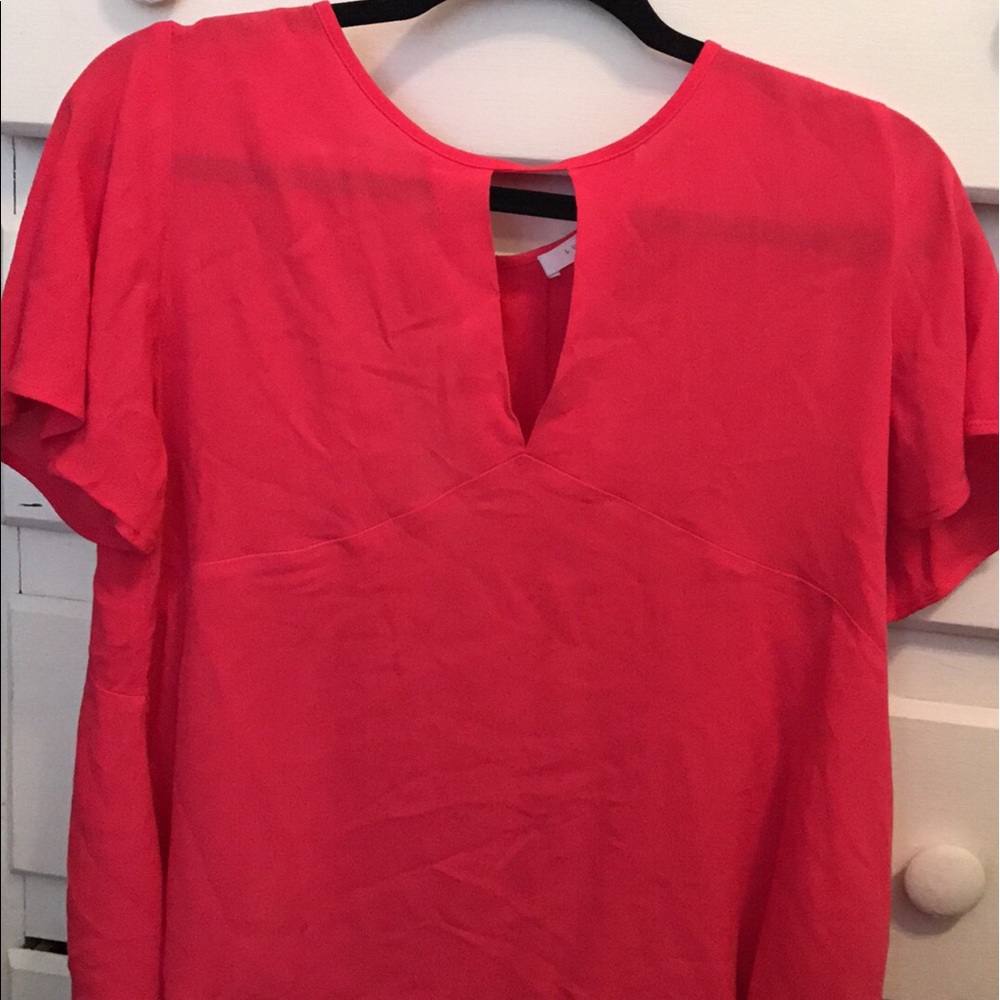 bright pink top