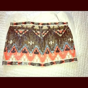 Allsaints sequined mini skirt