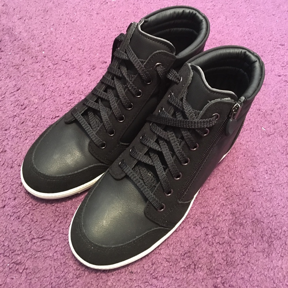 Black high top shoes