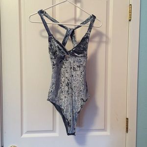 Blue Velvet Bodysuit