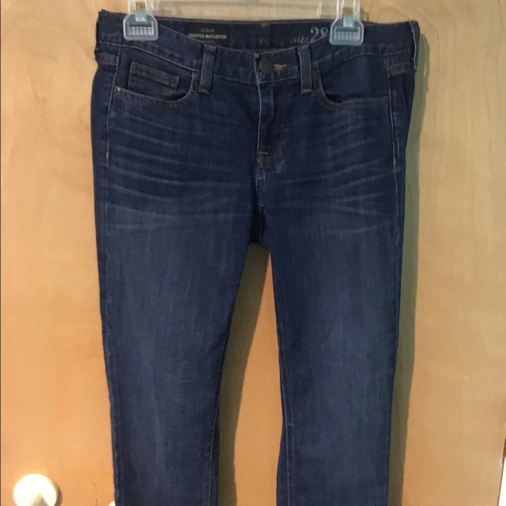 J. Crew cropped matchstick jeans sz 28