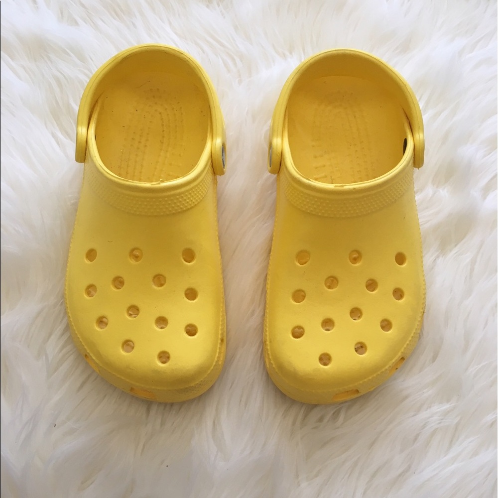 Yellow CROCS