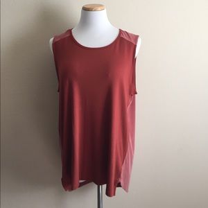 Xl Cynthia rowley tank top two tone orange nwt