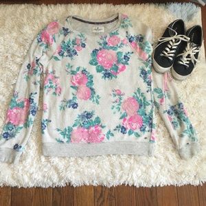American eagle floral crewneck