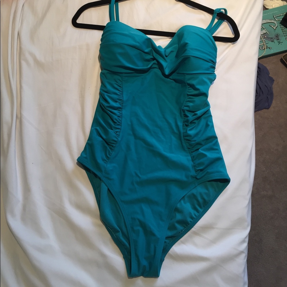 blue one piece