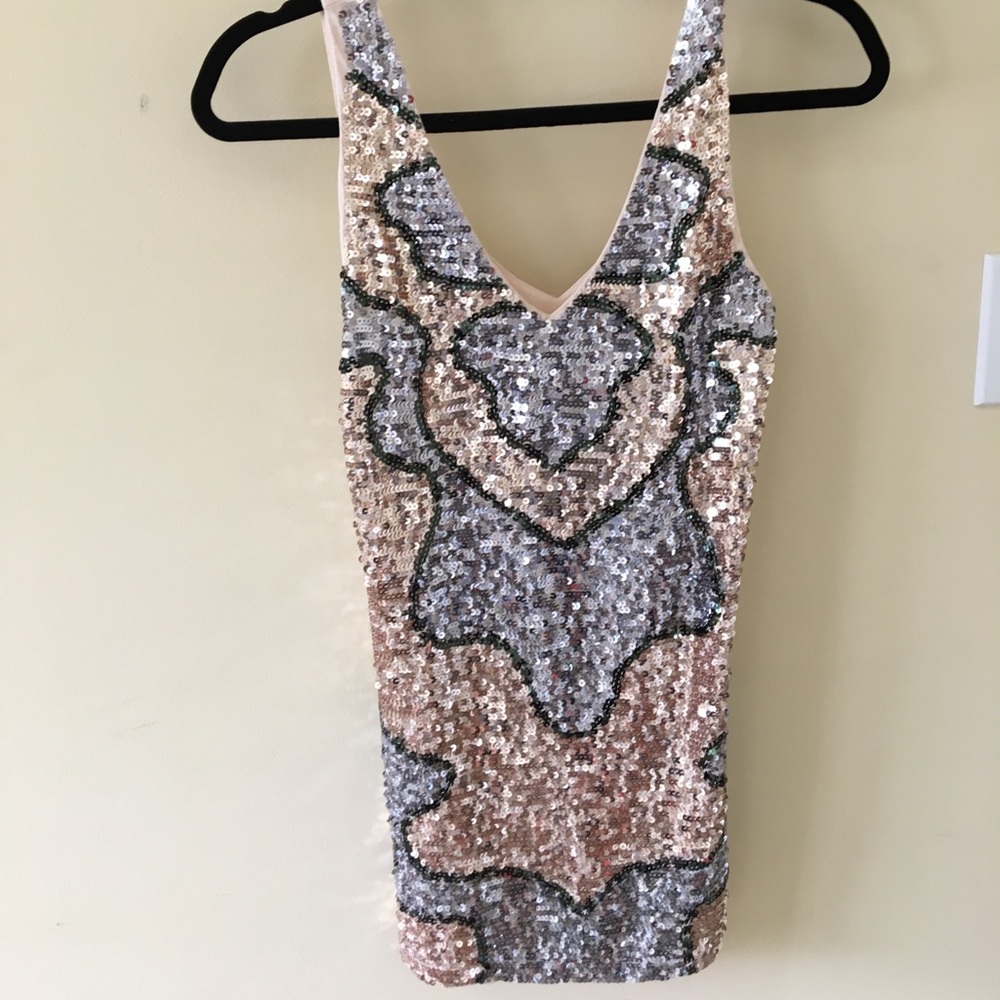 H&M shimmer dress