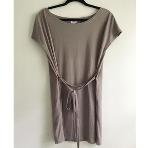 Neutral tone tshirt dress