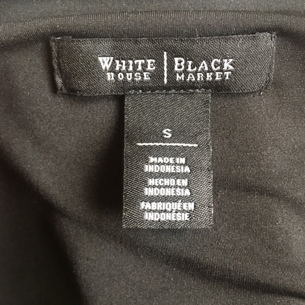 WHBM asymmetrical faux wrap top - Picture 4 of 5