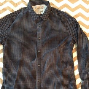 Banana Republic checkered button-down shirt