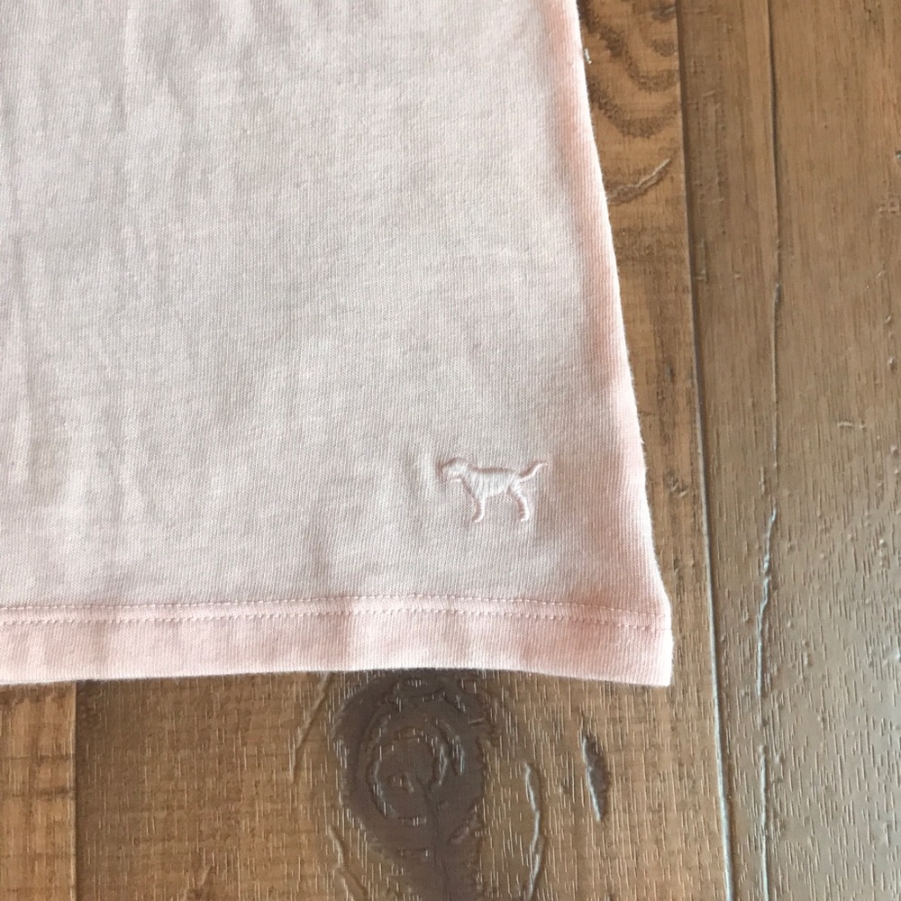 PINK Victoria's Secret V-Neck Tee ~ Light Pink ๐ - Picture 2 of 4