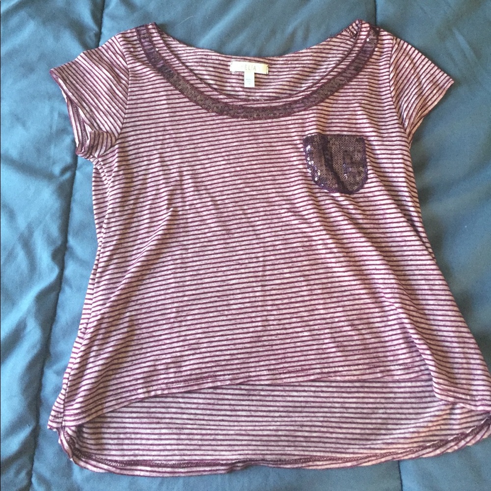 Purple crop top