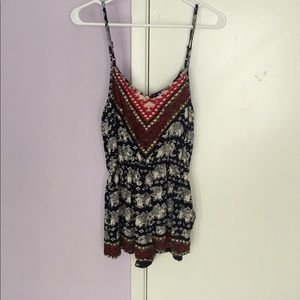 Elephant Pattern Romper