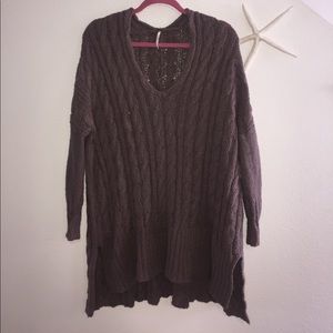 Free People Cable Knit Sweater