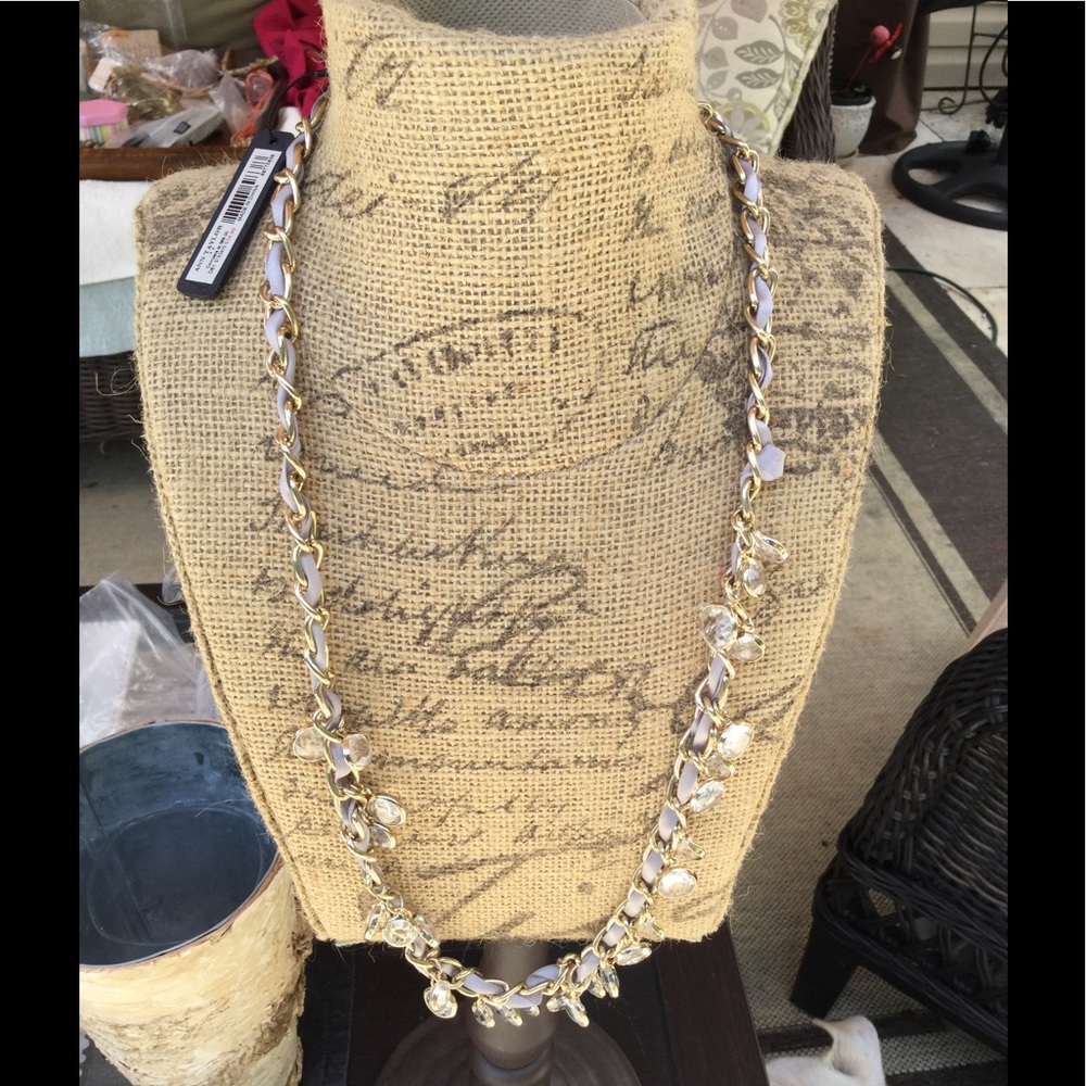 🦊 Ann Taylor Ribbon & Chain Necklace 🦊