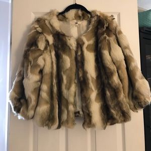 Fake fur coat