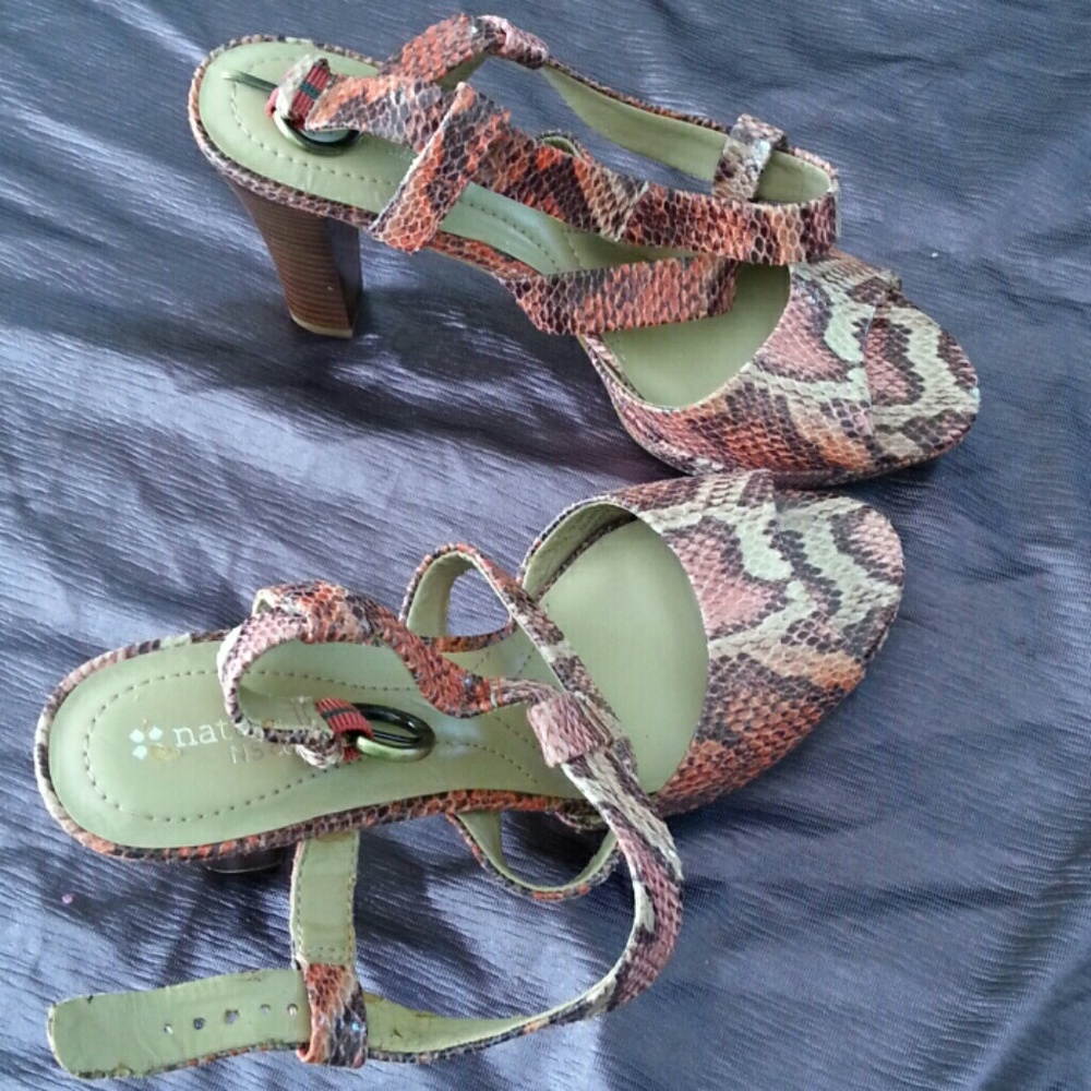 Faux Animal Print w/3" Heel, Barely Worn Shoes