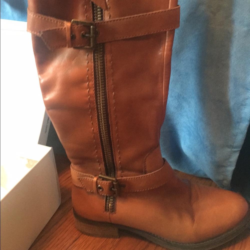 Chestnut Steve Madden Riding Boots