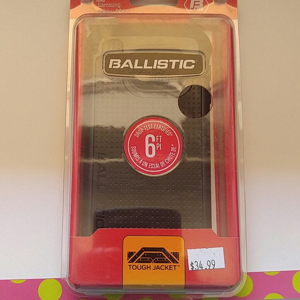 case ballistic for galaxy s6 color black new