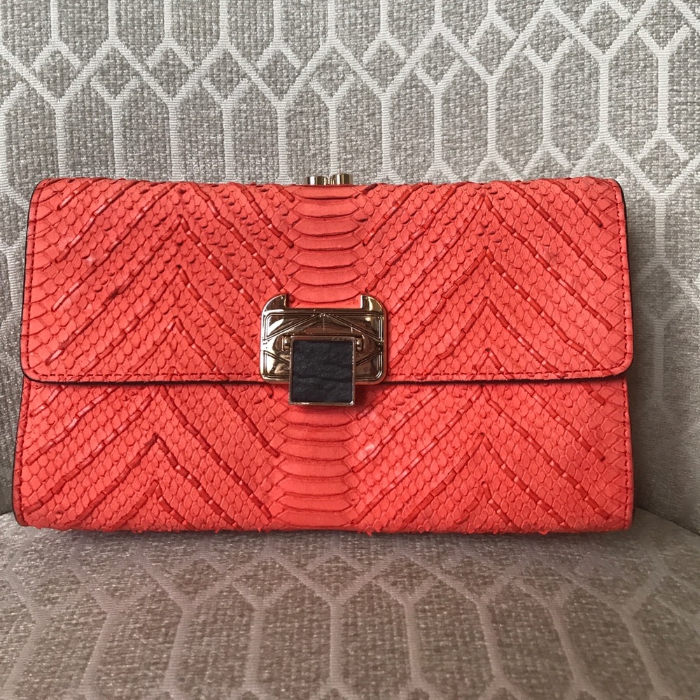 Make offer Rebecca Minkoff Coco Clutch purse coral