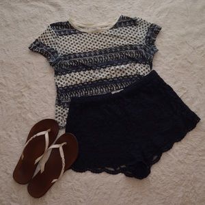 Abercrombie Lace Shorts