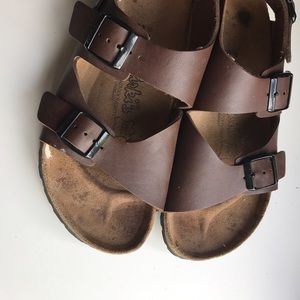 Birkenstock Birkies sandals- painted