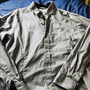 Brand-new patterned dress shirt.