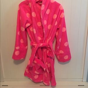 Pink bathrobe