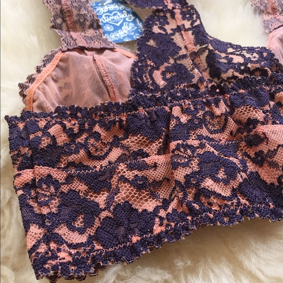 Last One- Free People Lacy Racerback Bralette - Picture 4 of 8