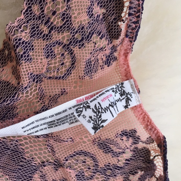 Last One- Free People Lacy Racerback Bralette - Picture 5 of 8