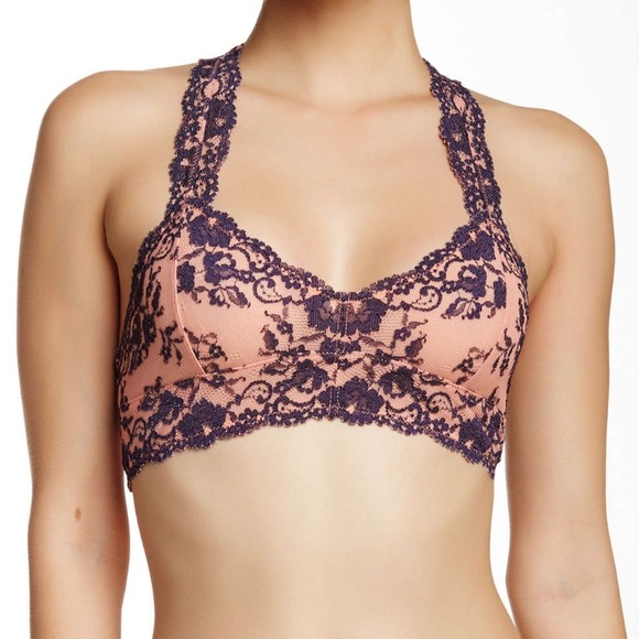 Last One- Free People Lacy Racerback Bralette - Picture 6 of 8