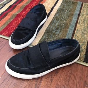 Free people Gorgeous Ponyhair Causal Black Slip On Sneakers