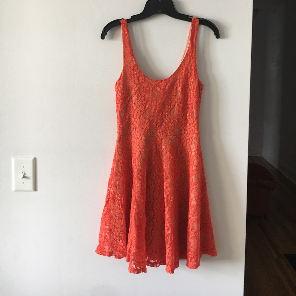 Orange/red Lace Dress