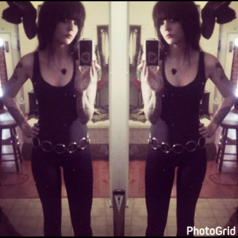 Black Disco Spandex Catsuit