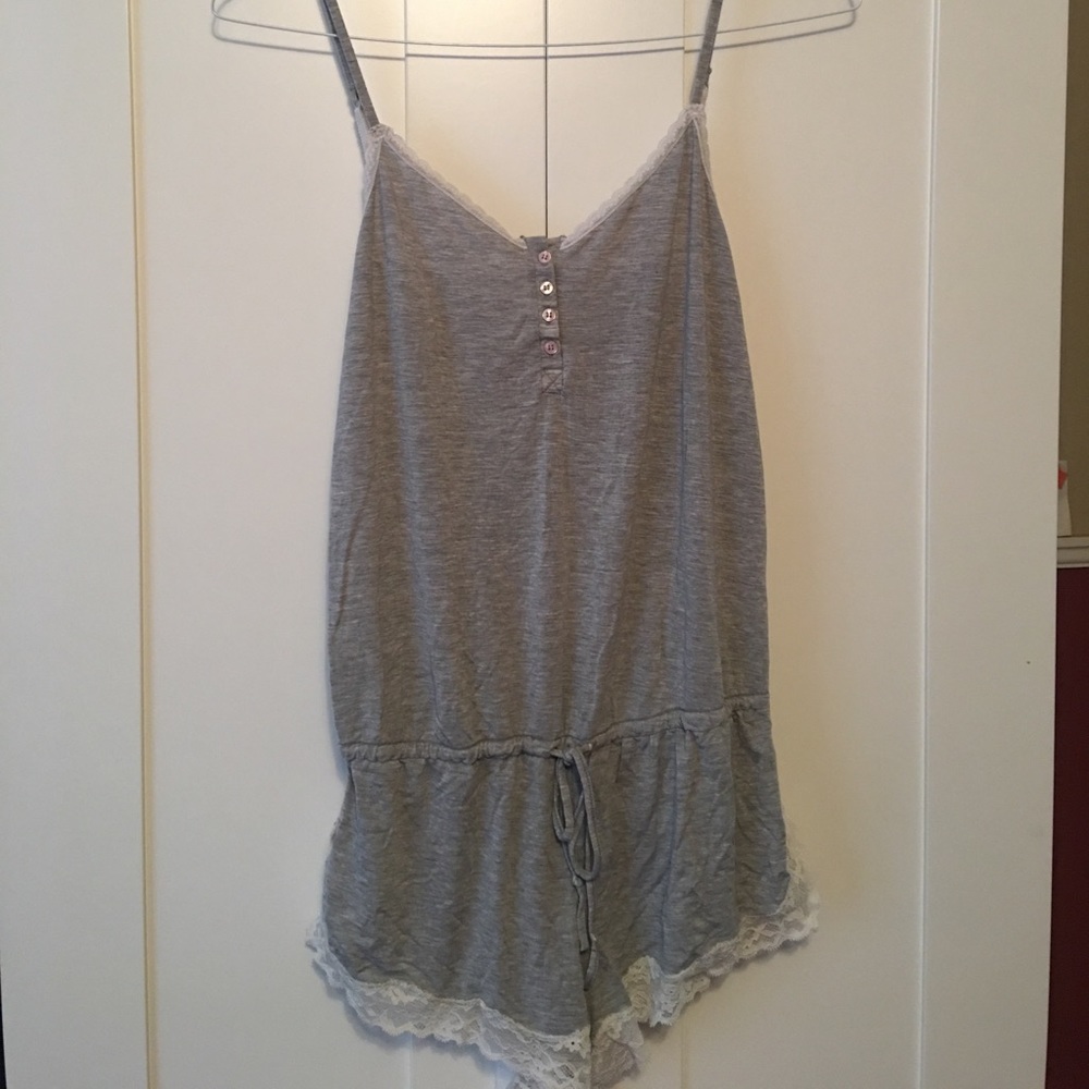 Grey romper night gown