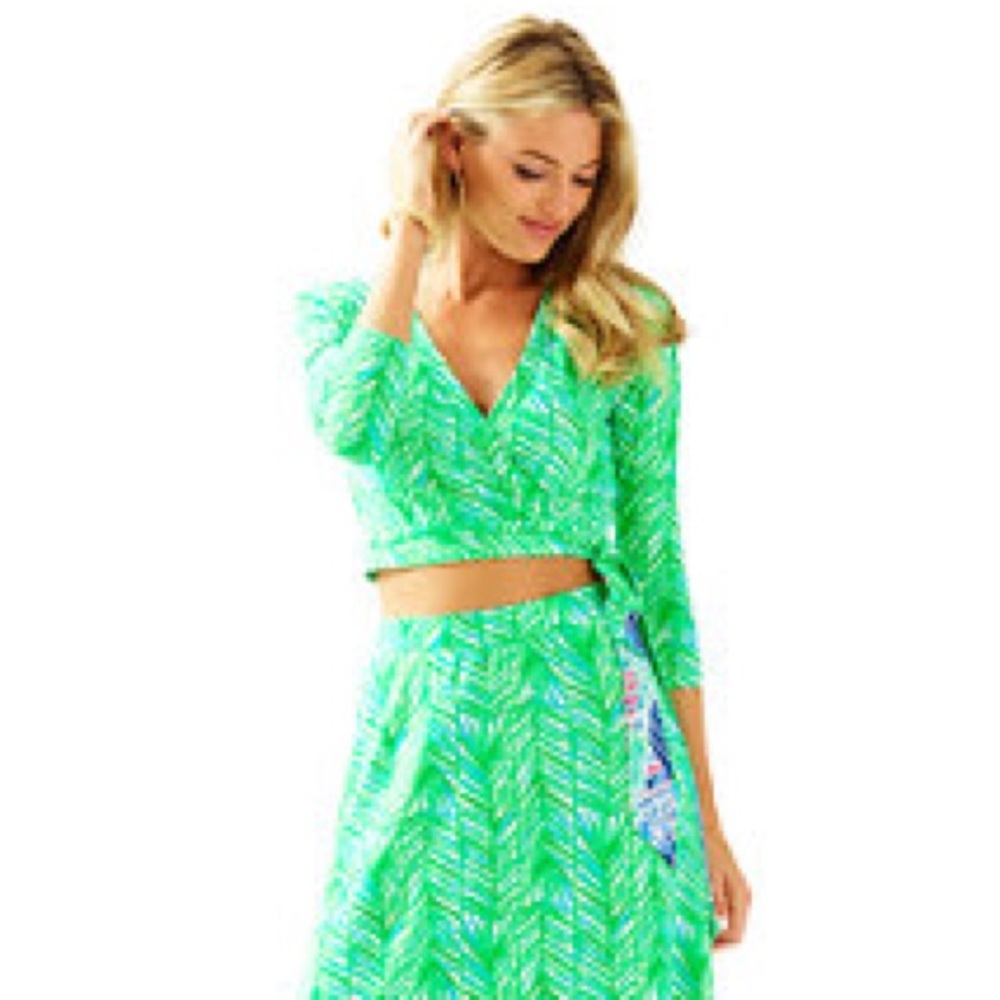 Brand new Lilly Pulitzer green maxi two piece