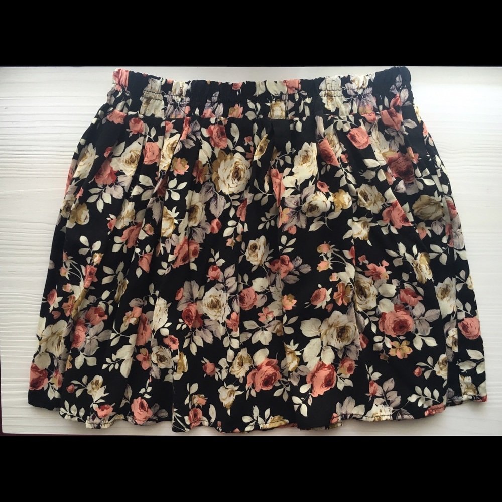 Floral skater skirt