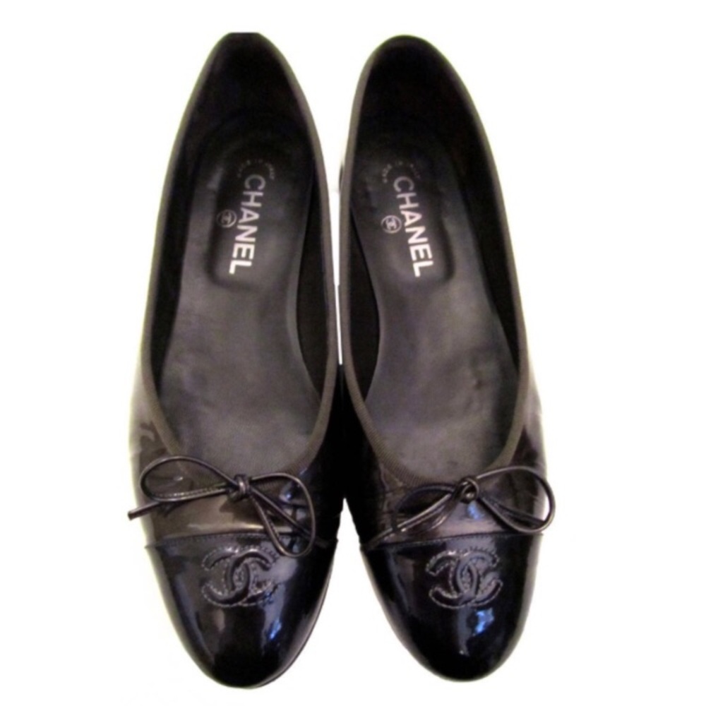 Chanel pearlized grey 2 tone ballet flats - Picture 6 of 6