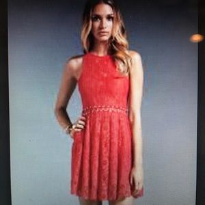Style Stalker Red Love Me Lace Dress