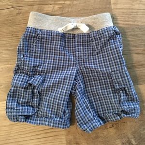 Gymboree boys  2T plaid cargo shorts