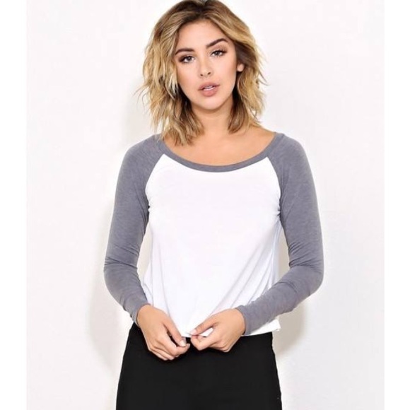 Charcoal Baseball Tee - Picture 1 of 3