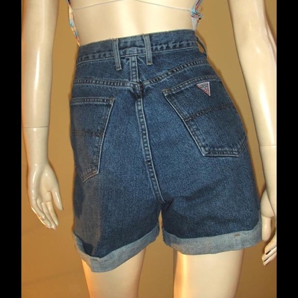 guess high waisted shorts
