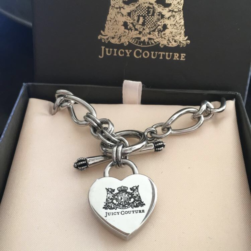 ♡Juicy Couture Heart Padlock Starter Necklace♡