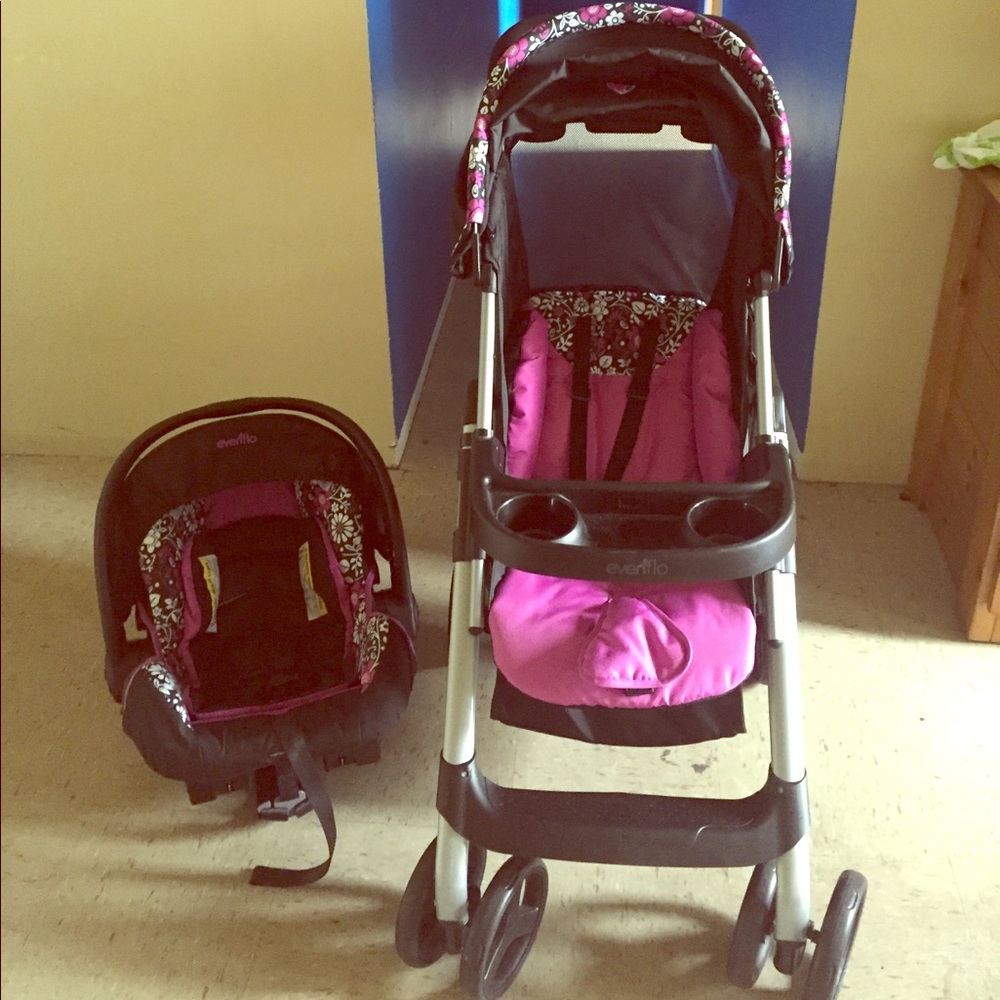 Baby stroller with car seat