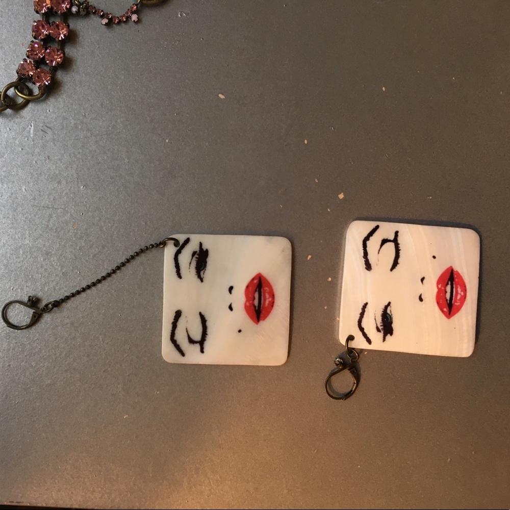 Betsey Johnson Vintage Marylin Monroe earrings