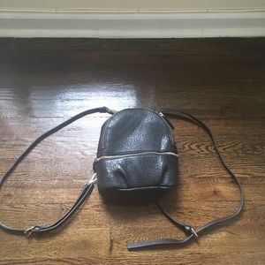 Zara leather backpack