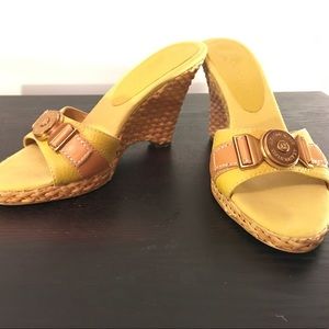 AK Anne Klein Yellow Wedges