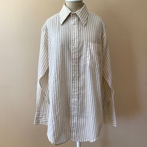 Gant for Cohen's Gold & White Striped Dress Shirt